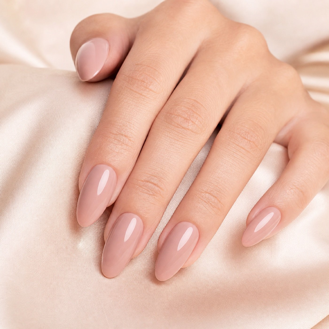 Blush almond nail inspiration