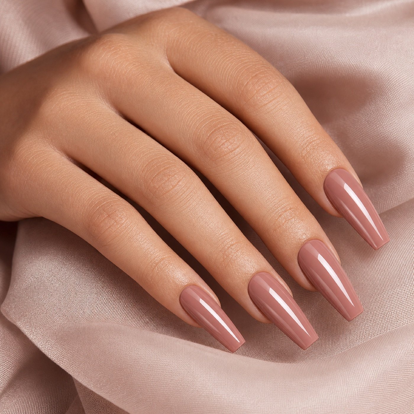 Rose nude nail inspiration